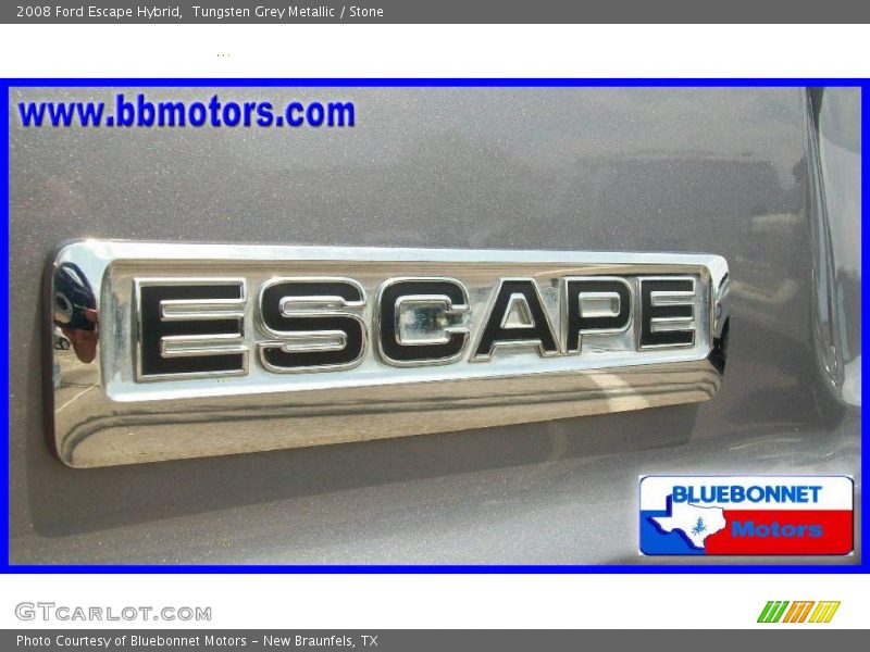 Tungsten Grey Metallic / Stone 2008 Ford Escape Hybrid