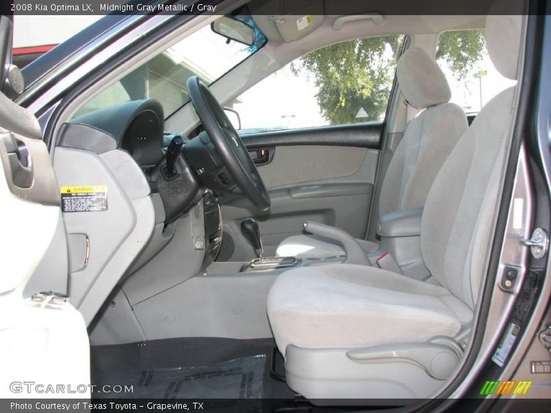 Midnight Gray Metallic / Gray 2008 Kia Optima LX