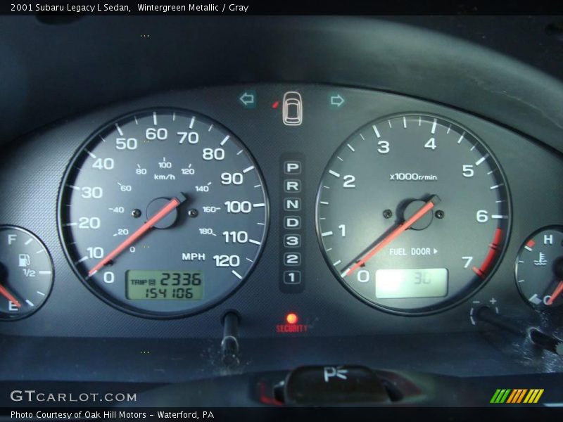 Wintergreen Metallic / Gray 2001 Subaru Legacy L Sedan