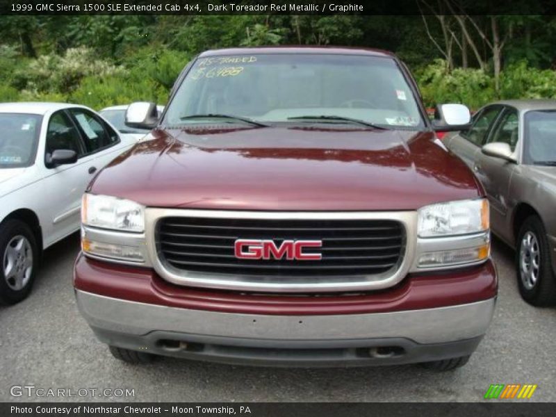 Dark Toreador Red Metallic / Graphite 1999 GMC Sierra 1500 SLE Extended Cab 4x4