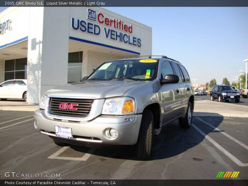 Liquid Silver Metallic / Light Gray 2005 GMC Envoy SLE