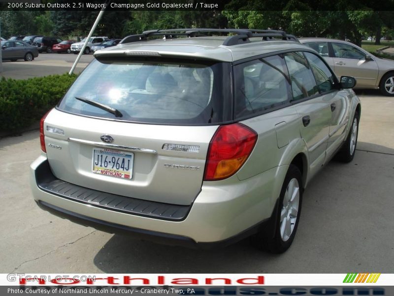 Champagne Gold Opalescent / Taupe 2006 Subaru Outback 2.5i Wagon