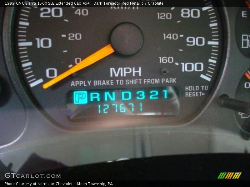 Dark Toreador Red Metallic / Graphite 1999 GMC Sierra 1500 SLE Extended Cab 4x4