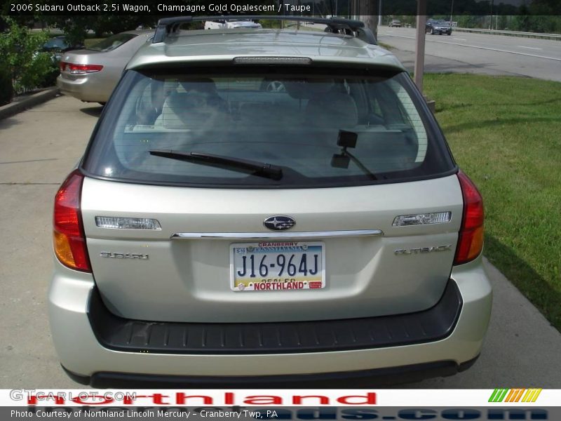 Champagne Gold Opalescent / Taupe 2006 Subaru Outback 2.5i Wagon