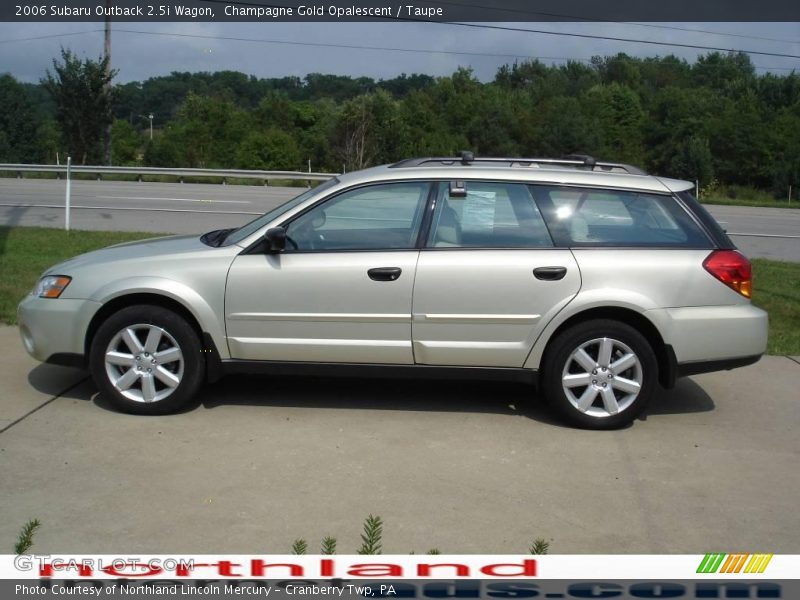 Champagne Gold Opalescent / Taupe 2006 Subaru Outback 2.5i Wagon