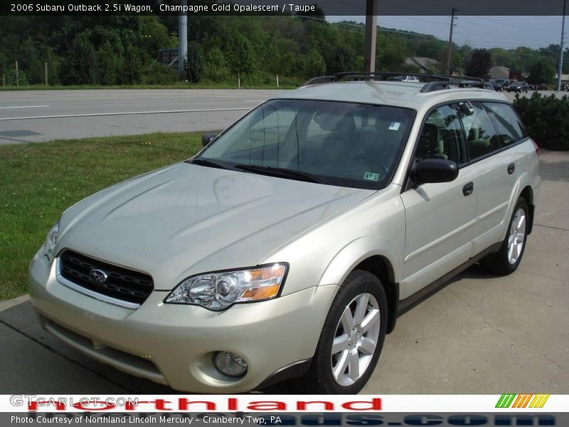 Champagne Gold Opalescent / Taupe 2006 Subaru Outback 2.5i Wagon