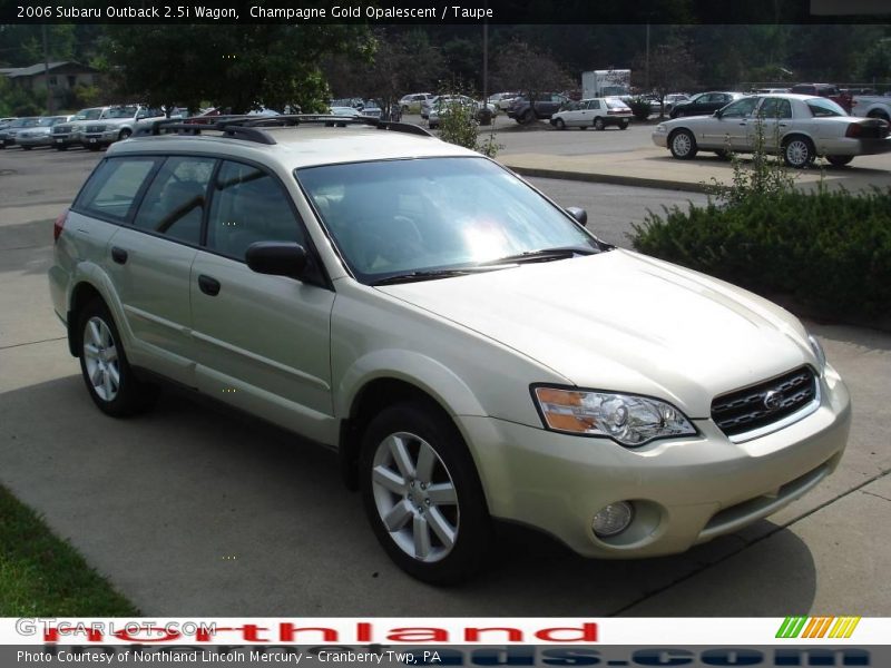 Champagne Gold Opalescent / Taupe 2006 Subaru Outback 2.5i Wagon