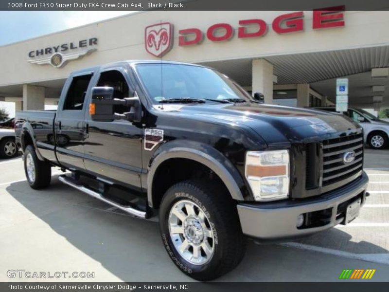 Black / Black 2008 Ford F350 Super Duty FX4 Crew Cab 4x4