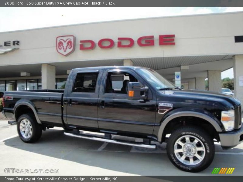 Black / Black 2008 Ford F350 Super Duty FX4 Crew Cab 4x4
