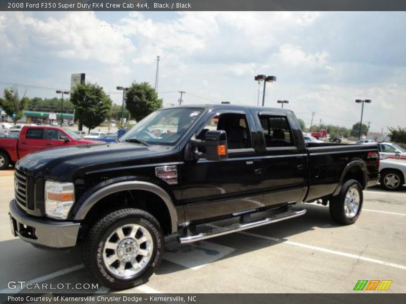 Black / Black 2008 Ford F350 Super Duty FX4 Crew Cab 4x4