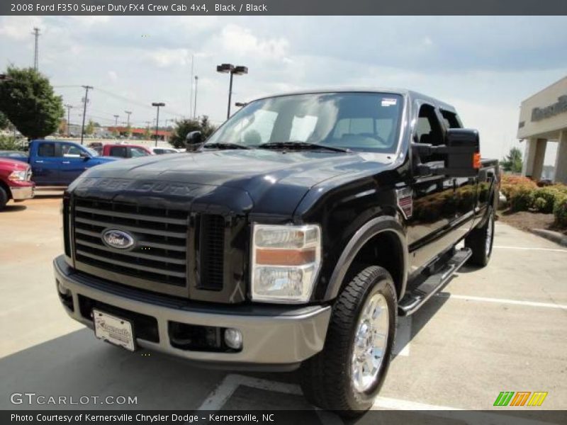 Black / Black 2008 Ford F350 Super Duty FX4 Crew Cab 4x4