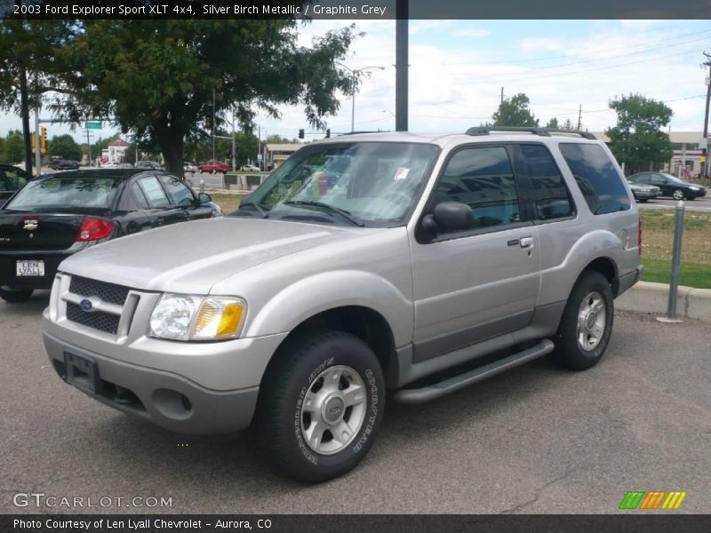 Silver Birch Metallic / Graphite Grey 2003 Ford Explorer Sport XLT 4x4