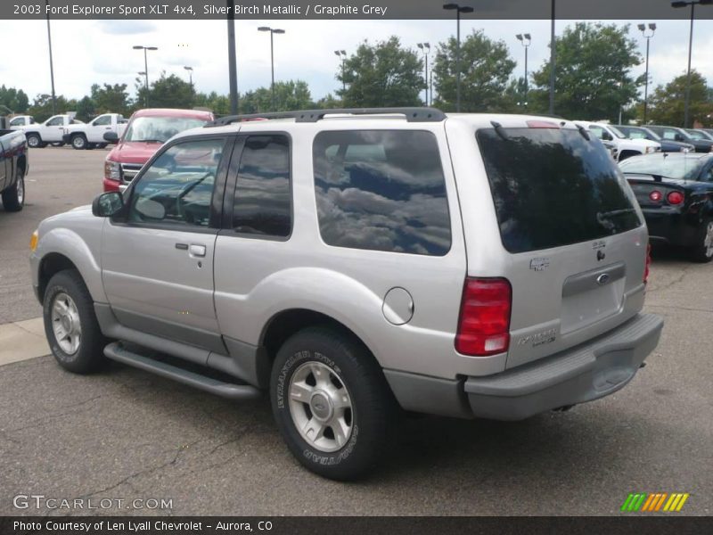 Silver Birch Metallic / Graphite Grey 2003 Ford Explorer Sport XLT 4x4
