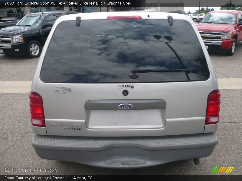 Silver Birch Metallic / Graphite Grey 2003 Ford Explorer Sport XLT 4x4