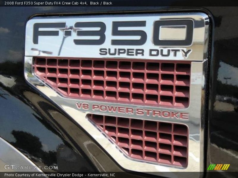 Black / Black 2008 Ford F350 Super Duty FX4 Crew Cab 4x4
