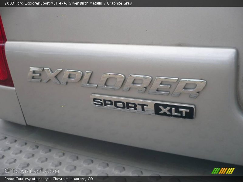 Silver Birch Metallic / Graphite Grey 2003 Ford Explorer Sport XLT 4x4
