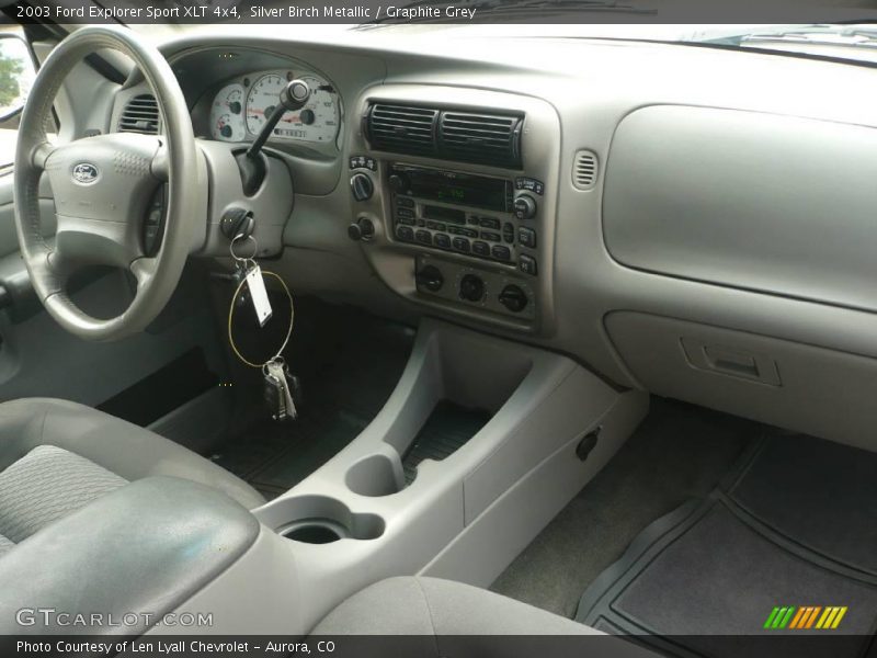 Silver Birch Metallic / Graphite Grey 2003 Ford Explorer Sport XLT 4x4