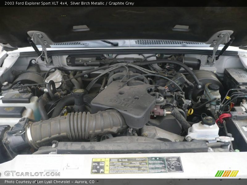 Silver Birch Metallic / Graphite Grey 2003 Ford Explorer Sport XLT 4x4