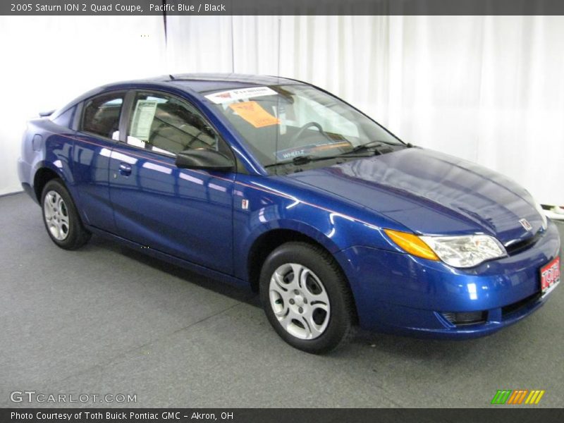 Pacific Blue / Black 2005 Saturn ION 2 Quad Coupe