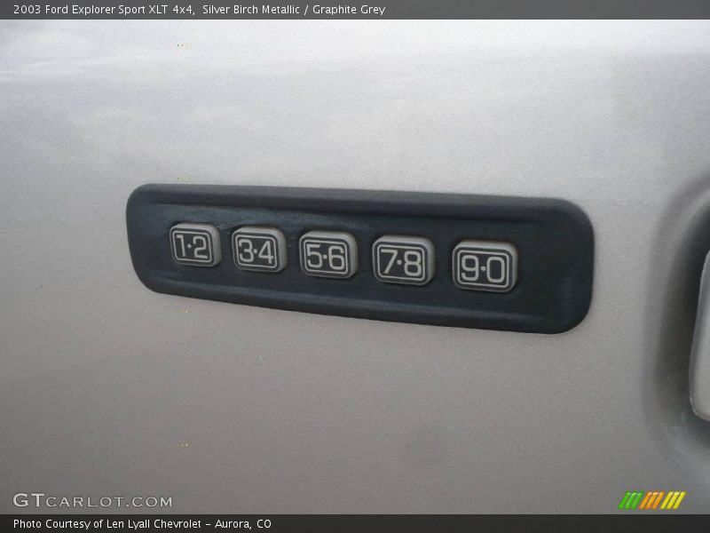 Silver Birch Metallic / Graphite Grey 2003 Ford Explorer Sport XLT 4x4