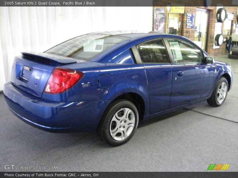Pacific Blue / Black 2005 Saturn ION 2 Quad Coupe