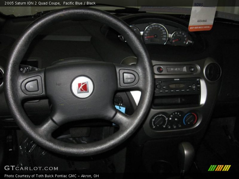 Pacific Blue / Black 2005 Saturn ION 2 Quad Coupe