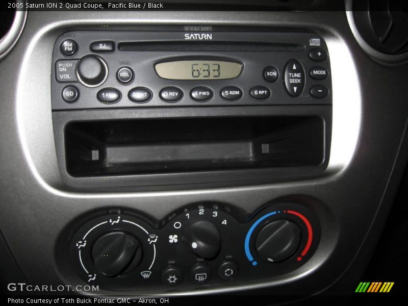 Pacific Blue / Black 2005 Saturn ION 2 Quad Coupe