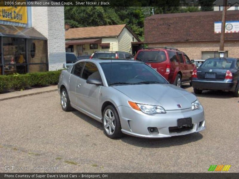 Silver Nickel / Black 2006 Saturn ION Red Line Quad Coupe