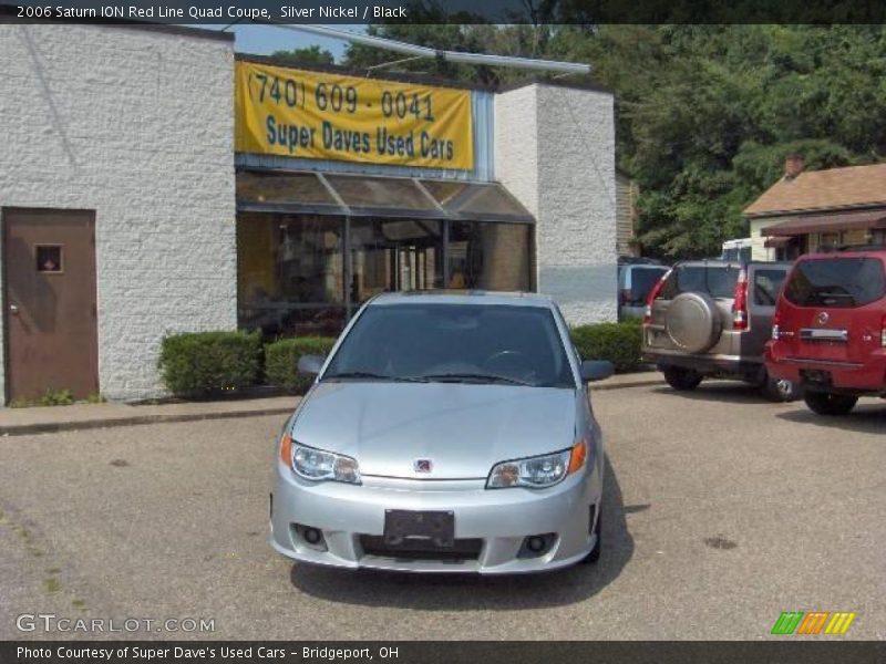 Silver Nickel / Black 2006 Saturn ION Red Line Quad Coupe