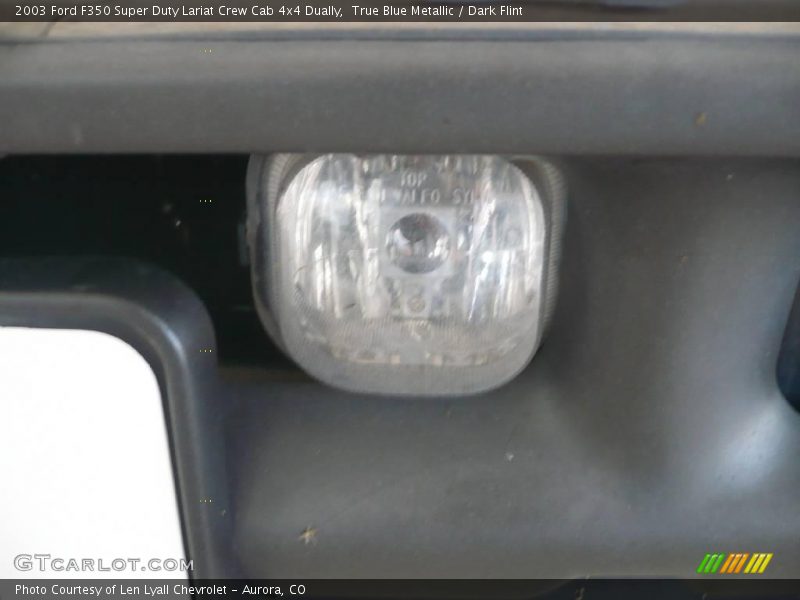 True Blue Metallic / Dark Flint 2003 Ford F350 Super Duty Lariat Crew Cab 4x4 Dually