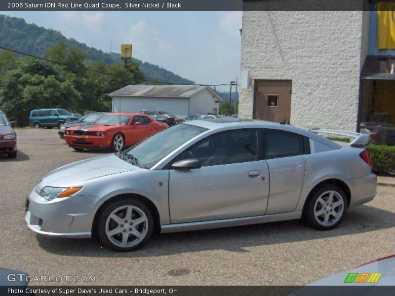 Silver Nickel / Black 2006 Saturn ION Red Line Quad Coupe