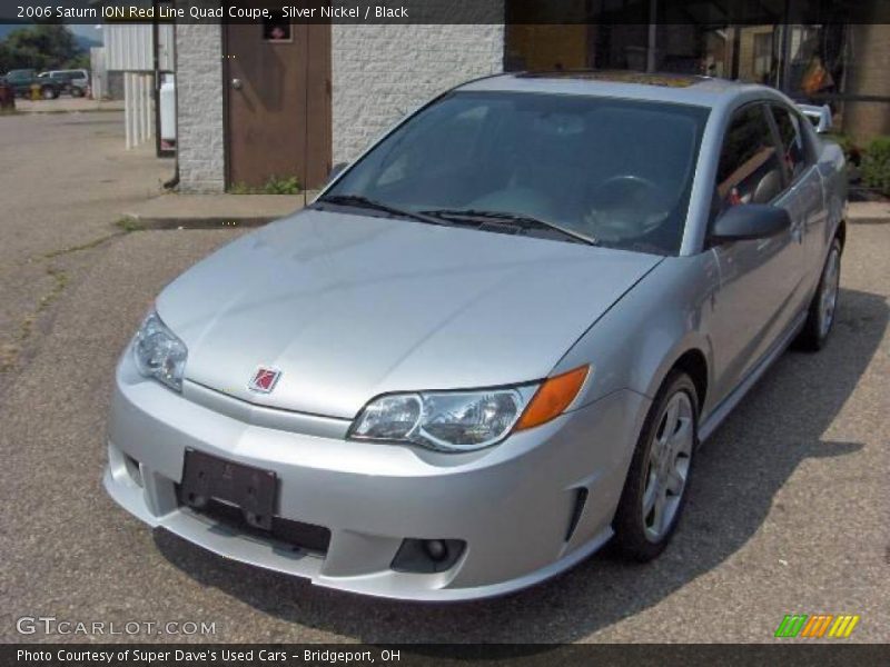 Silver Nickel / Black 2006 Saturn ION Red Line Quad Coupe