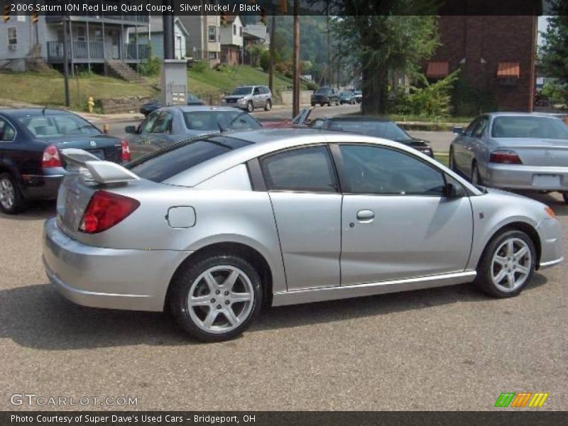 Silver Nickel / Black 2006 Saturn ION Red Line Quad Coupe