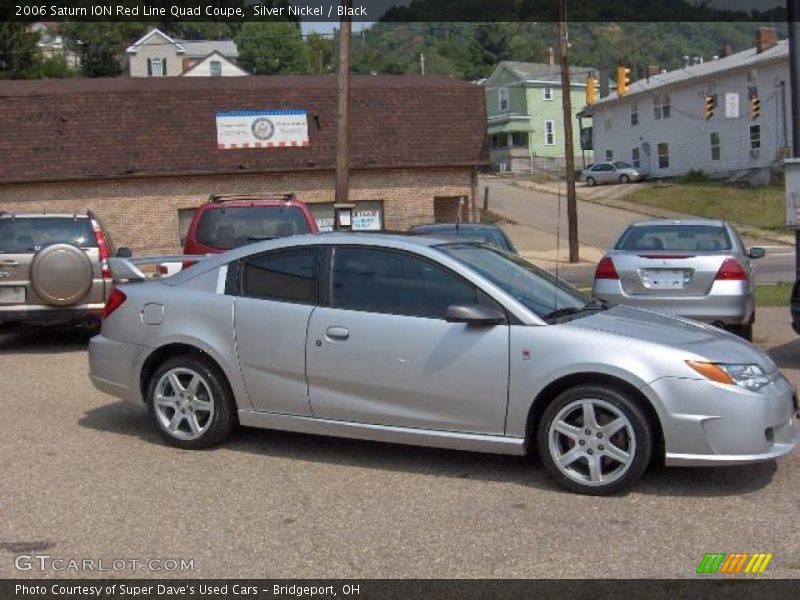 Silver Nickel / Black 2006 Saturn ION Red Line Quad Coupe