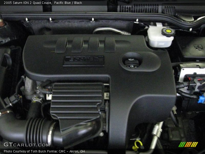 Pacific Blue / Black 2005 Saturn ION 2 Quad Coupe