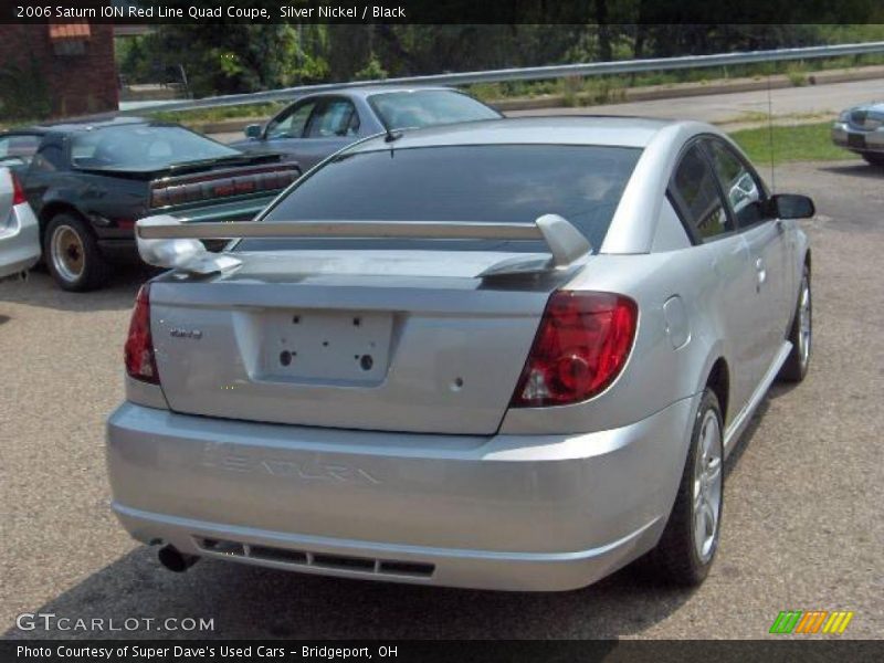 Silver Nickel / Black 2006 Saturn ION Red Line Quad Coupe