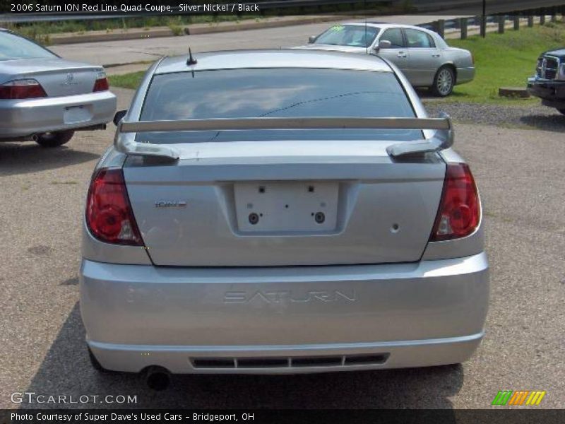Silver Nickel / Black 2006 Saturn ION Red Line Quad Coupe