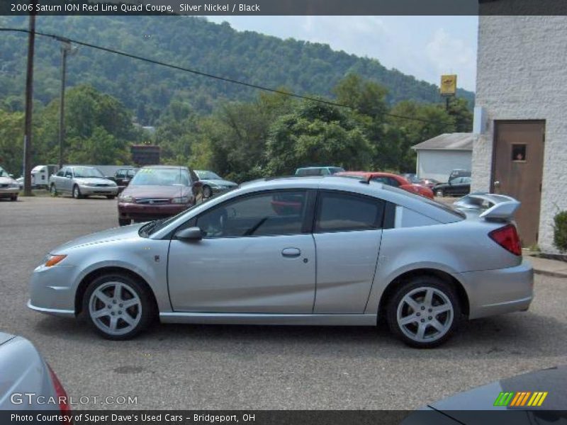 Silver Nickel / Black 2006 Saturn ION Red Line Quad Coupe