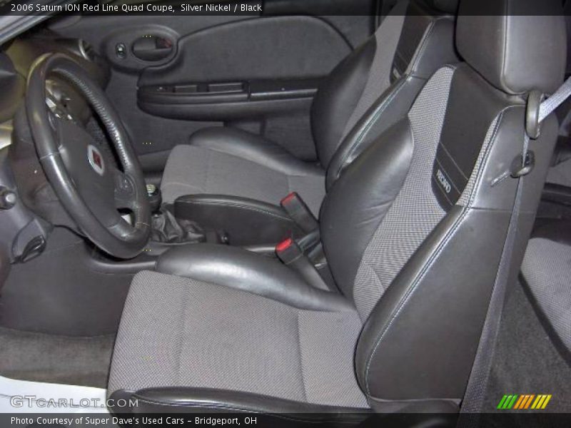 Silver Nickel / Black 2006 Saturn ION Red Line Quad Coupe