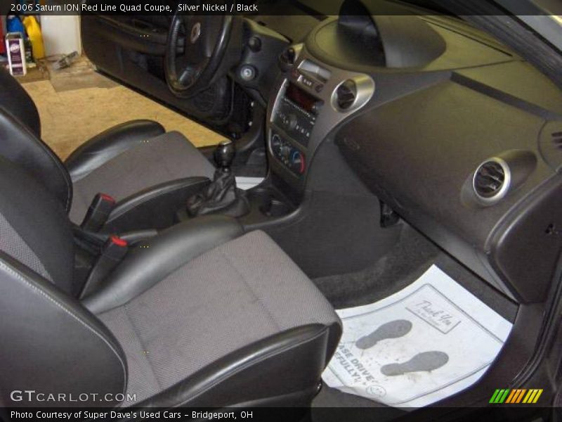 Silver Nickel / Black 2006 Saturn ION Red Line Quad Coupe