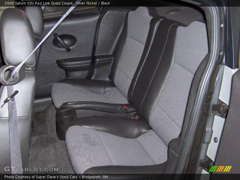 Silver Nickel / Black 2006 Saturn ION Red Line Quad Coupe