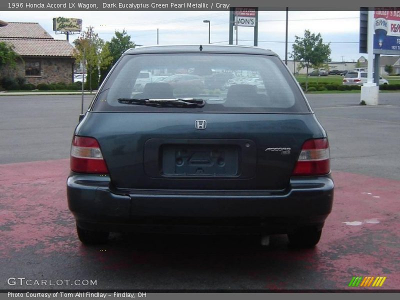 Dark Eucalyptus Green Pearl Metallic / Gray 1996 Honda Accord LX Wagon