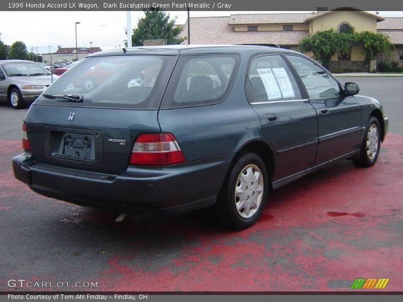 Dark Eucalyptus Green Pearl Metallic / Gray 1996 Honda Accord LX Wagon