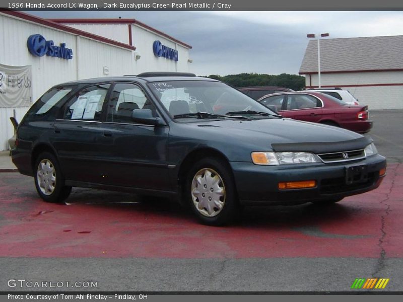 Dark Eucalyptus Green Pearl Metallic / Gray 1996 Honda Accord LX Wagon