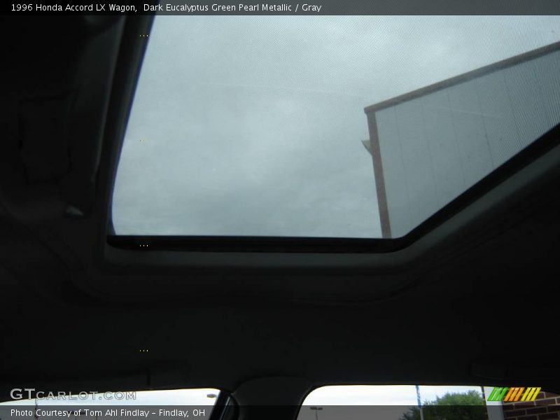 Dark Eucalyptus Green Pearl Metallic / Gray 1996 Honda Accord LX Wagon