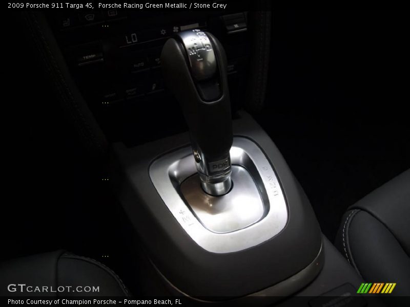 Porsche Racing Green Metallic / Stone Grey 2009 Porsche 911 Targa 4S