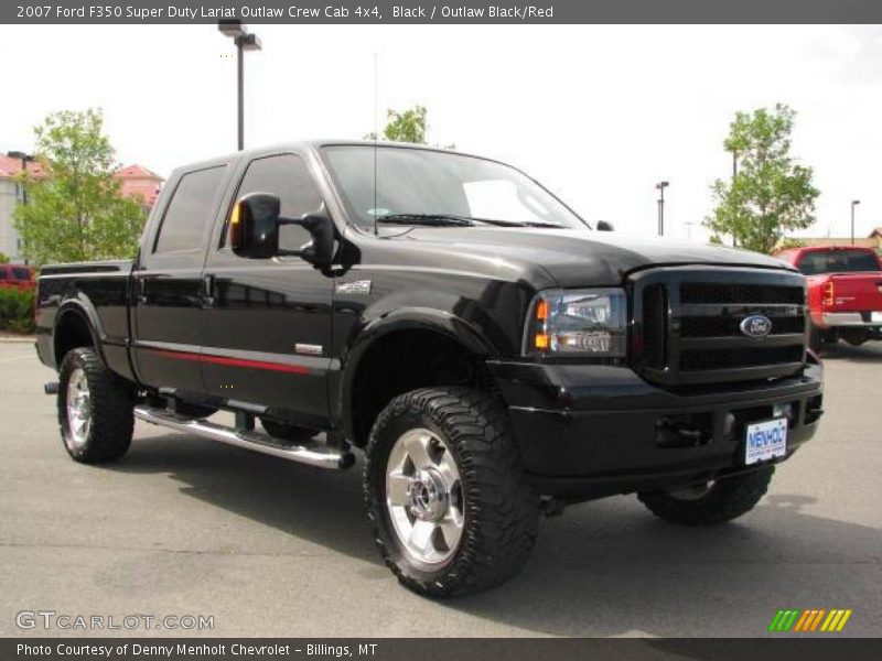 Black / Outlaw Black/Red 2007 Ford F350 Super Duty Lariat Outlaw Crew Cab 4x4