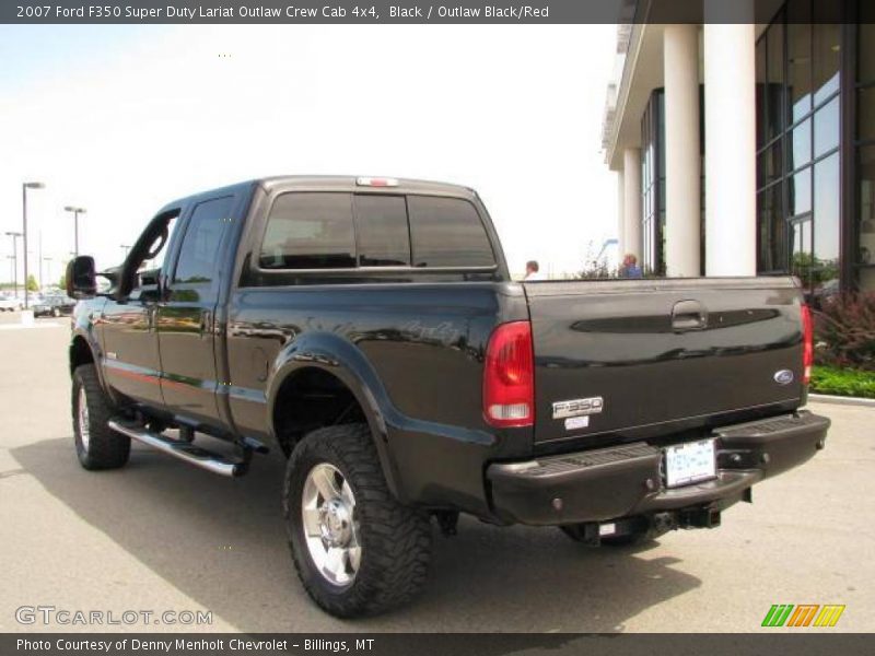 Black / Outlaw Black/Red 2007 Ford F350 Super Duty Lariat Outlaw Crew Cab 4x4