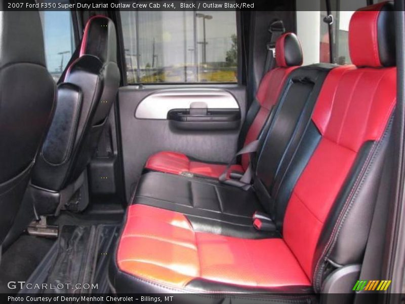 Black / Outlaw Black/Red 2007 Ford F350 Super Duty Lariat Outlaw Crew Cab 4x4