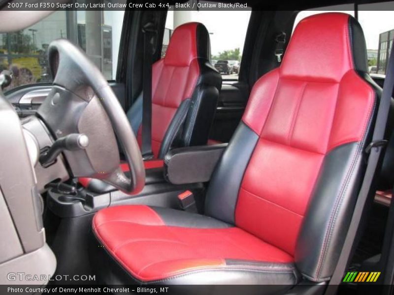 Black / Outlaw Black/Red 2007 Ford F350 Super Duty Lariat Outlaw Crew Cab 4x4